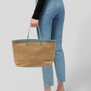 Fendi Tan and Teal Tote Bag Pre-loved